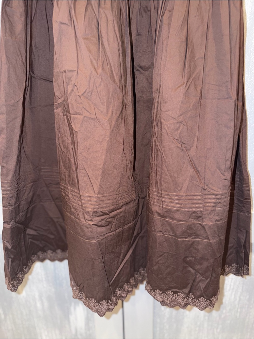 Few Moda Beth Brown Cotton Midi Skirt – Size 6 NWT - Picture 10 of 10